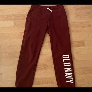 Old Navy sweatsuit burgundy maroon color